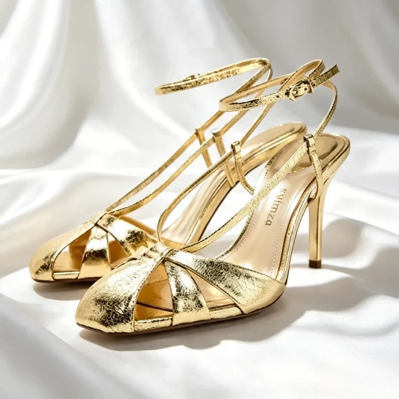 Ankle Buckle Designer Sandals