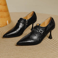 Burgundy Soft Leather Designer Shoes