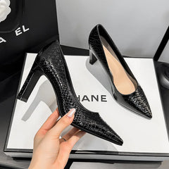 Autumn light luxury high heels