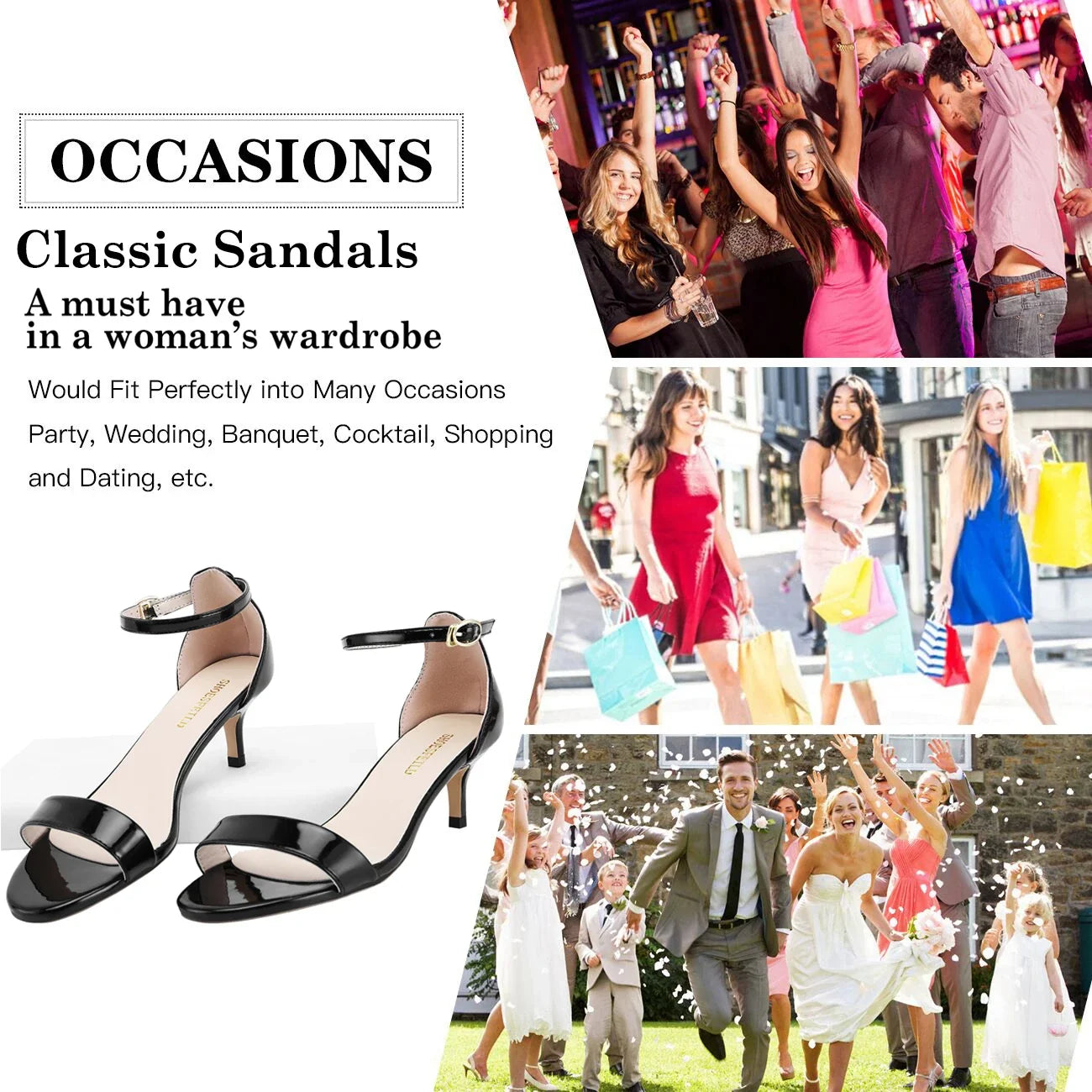 5cm Low Heels Open Toe Stilettos High Heels