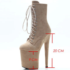 Extreme High Heels 20cm Women Ankle Boots