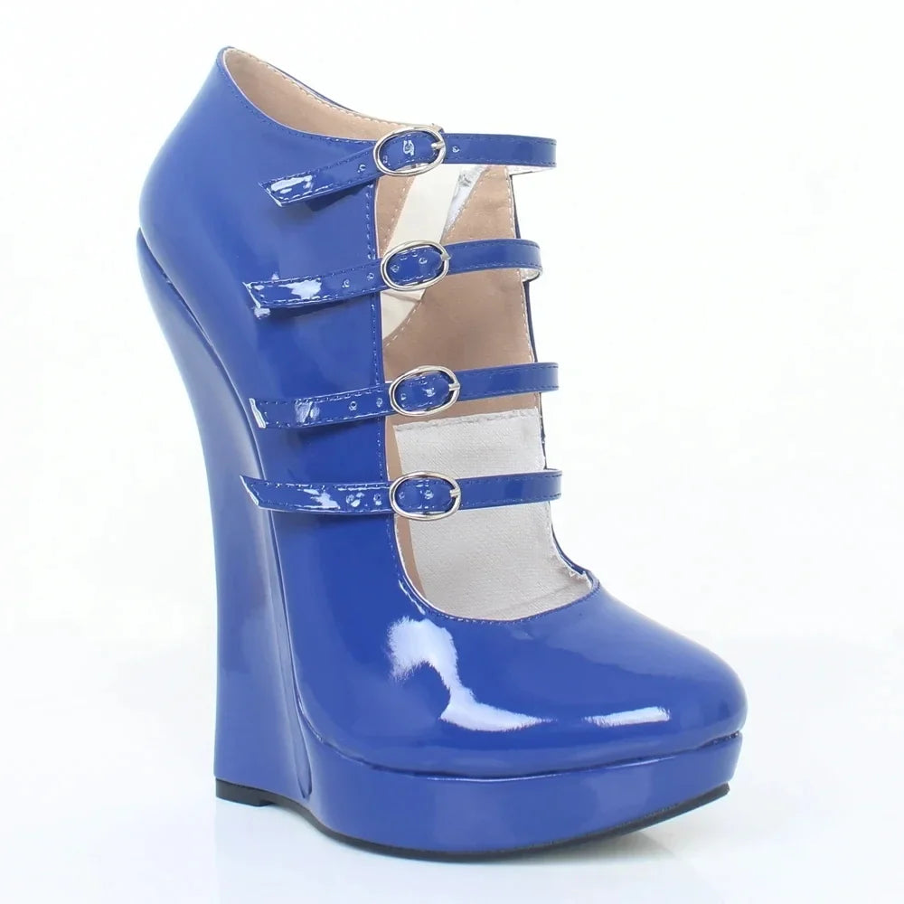 18cm Wedges High Heels Platform Pumps