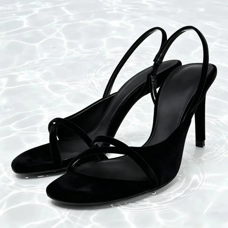 Black Velvet Comfortable Shoes