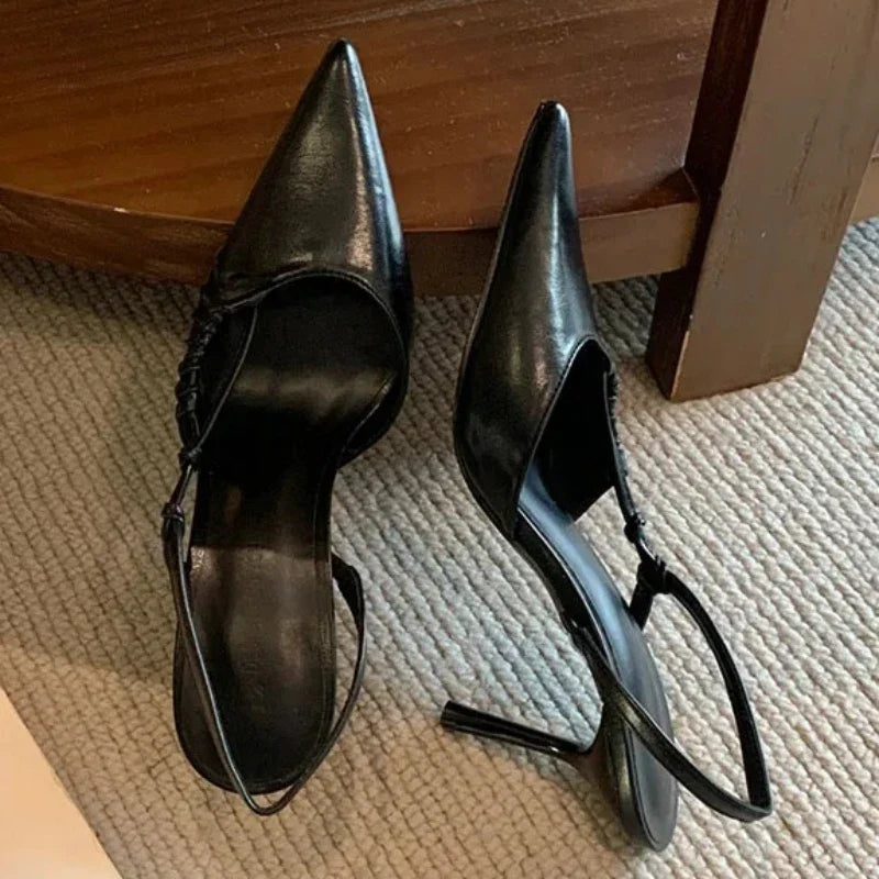 Elegant Pointed-toe Slingbacks Heels