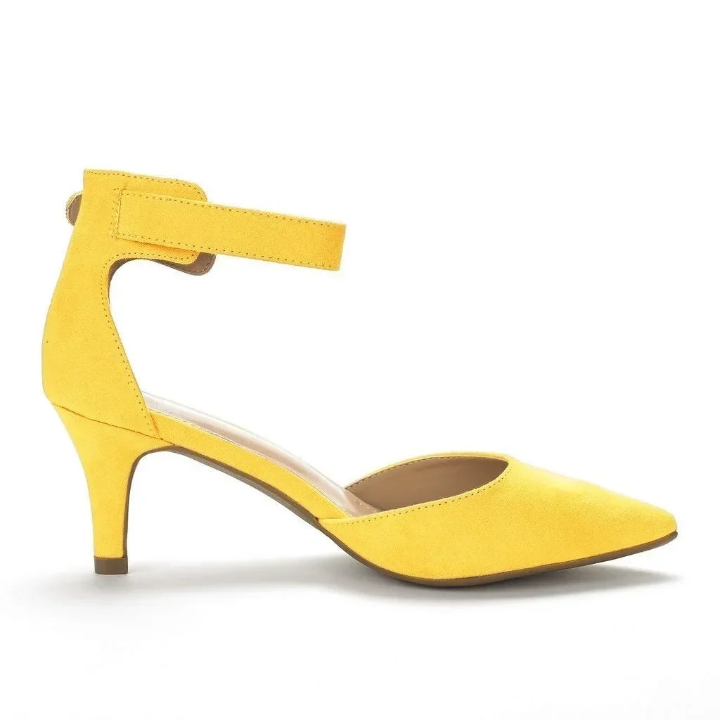 5cm Thick Heel Pumps Wedding Party Shoe