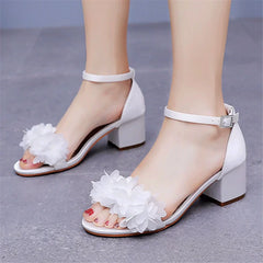 banquet large-size thick-heeled high-heeled women's sandals