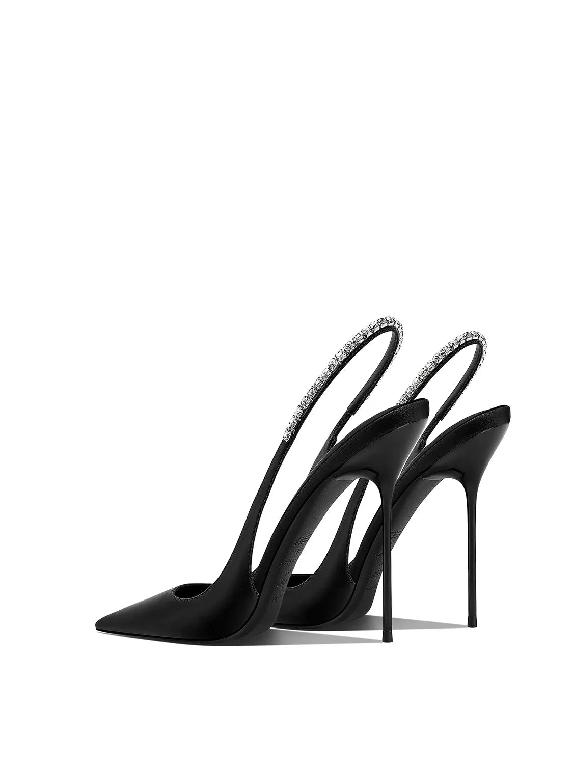 Classic black pointed thin heel high-heeled shoes