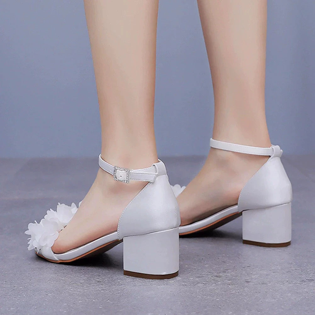 banquet large-size thick-heeled high-heeled women's sandals