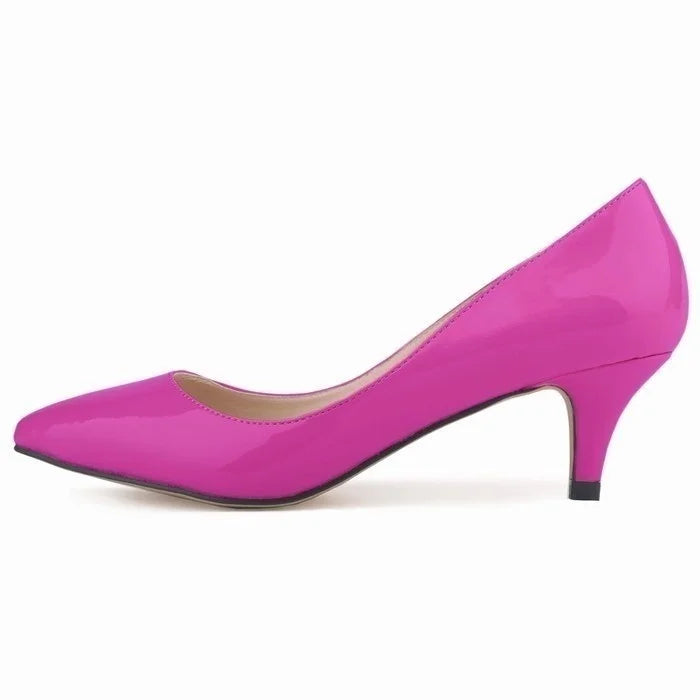 Classic Sexy Pointed Toes 5cm Low Med Kitten High Heels