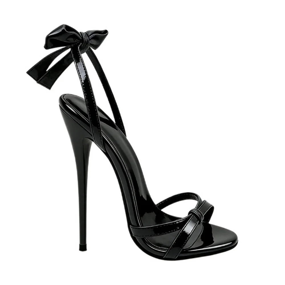 Back Bowtie 16cm High Heeled Sandals