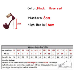 Design Metal Ankle Cover Strap Women Sexy 16CM Sandals