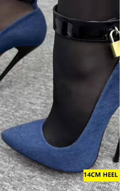 16cm Denim Cloth Bed Cosplay Shoes