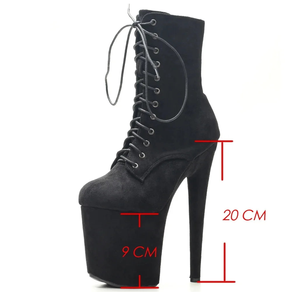 Extreme High Heels 20cm Women Ankle Boots
