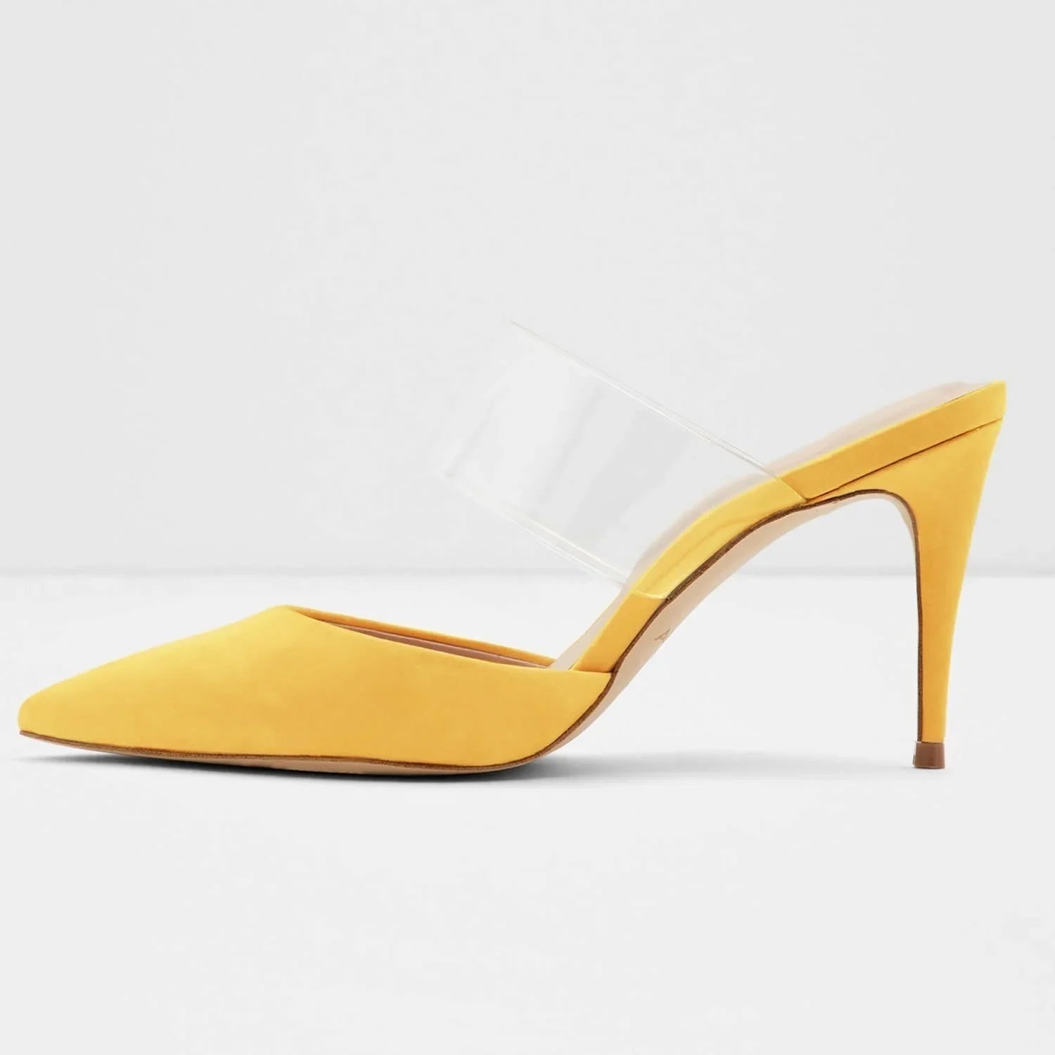 9cm Pointed Toe Thin High Heels Party Girl Black Nude Solid Color Wedding Shoes