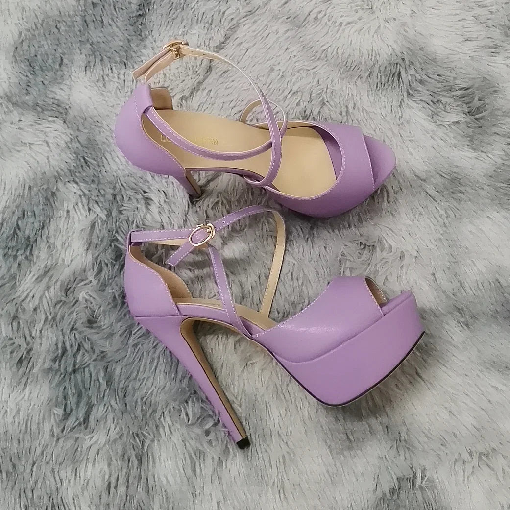 14cm Super High Heels Sandals
