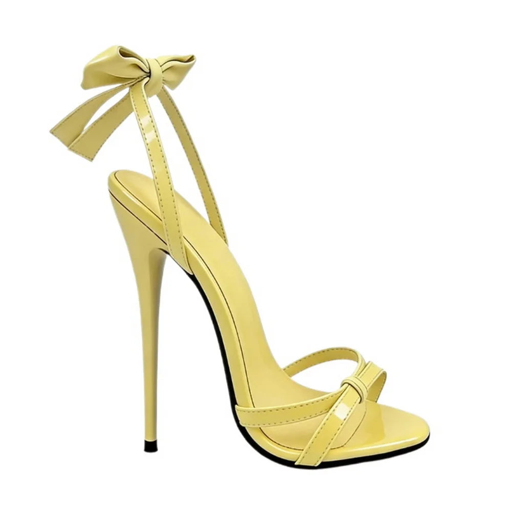 Back Bowtie 16cm High Heeled Sandals