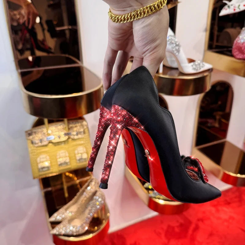 Black high heels