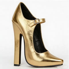 Oldhollywood Style 15CM Square High Heels