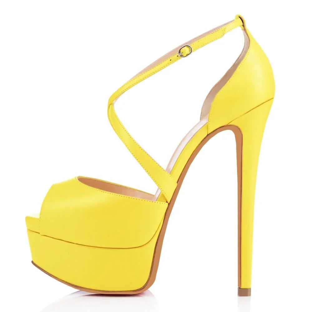 14cm Super High Heels Sandals