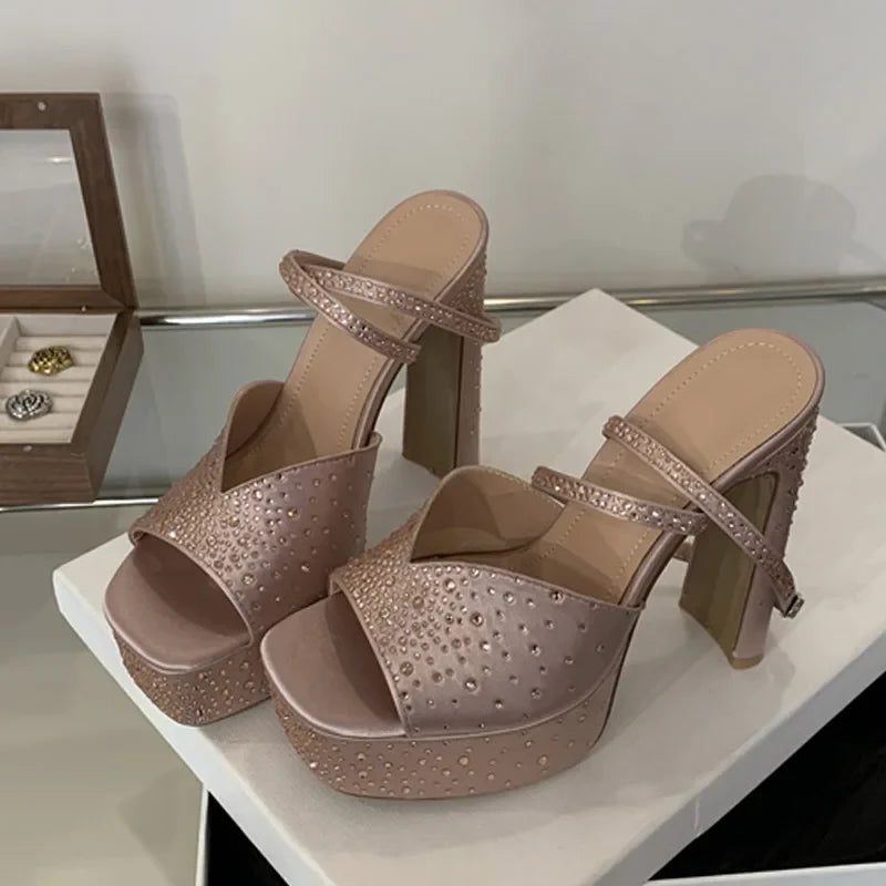 Rhinestone High Heels