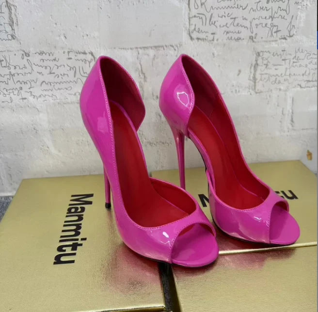 14cm/16cm Shallow Out Fetish Shoes