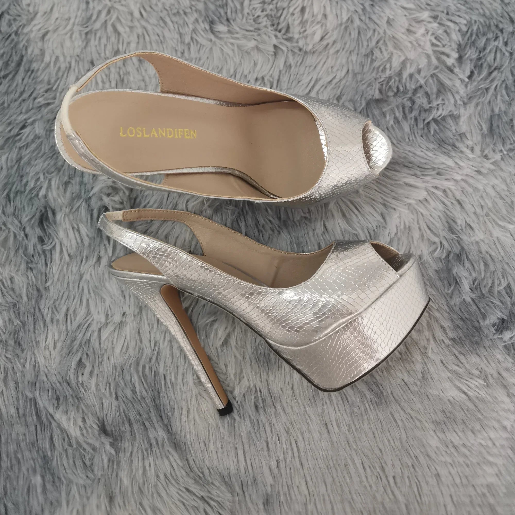 14CM Platform Super High Heels For Woman Sexy Open Toe Sandals