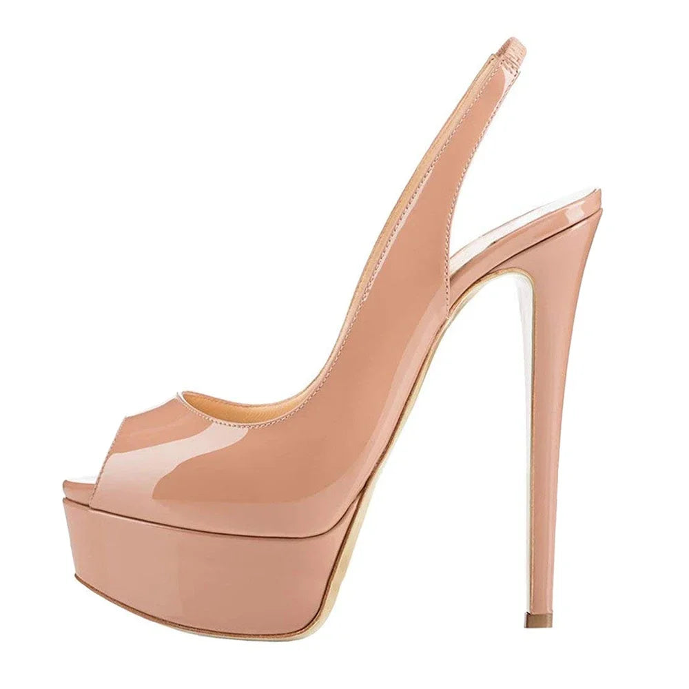 14CM Platform Super High Heels For Woman Sexy Open Toe Sandals