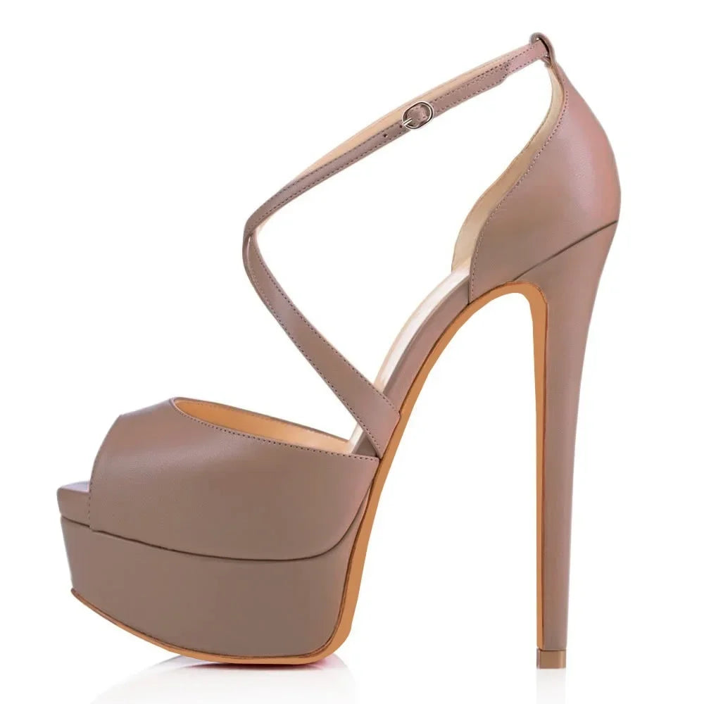 14cm Super High Heels Sandals