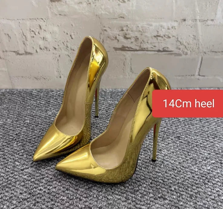 Design 16cm Mirror vamp High Heels