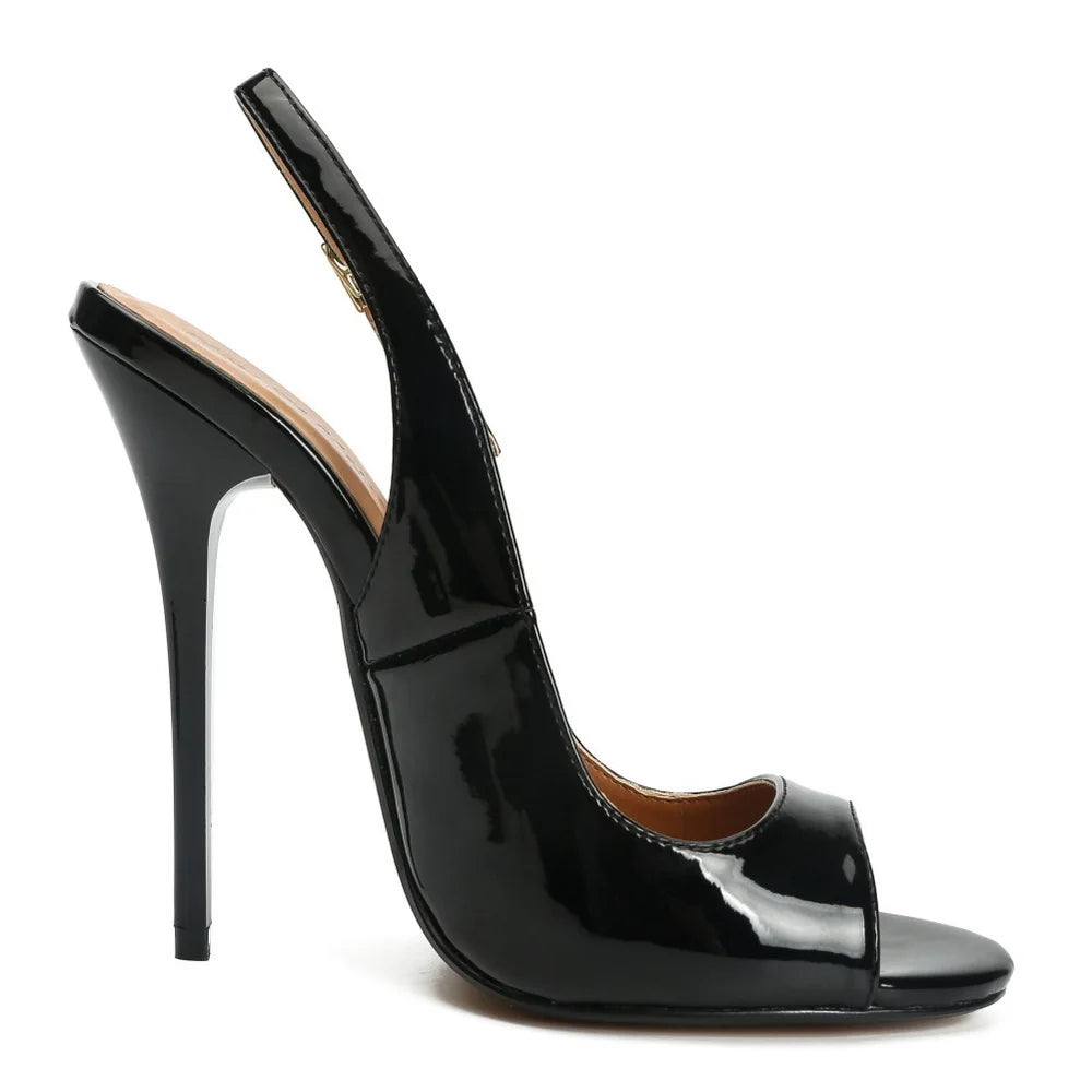 13cm Peep Toe High Heels Sandals