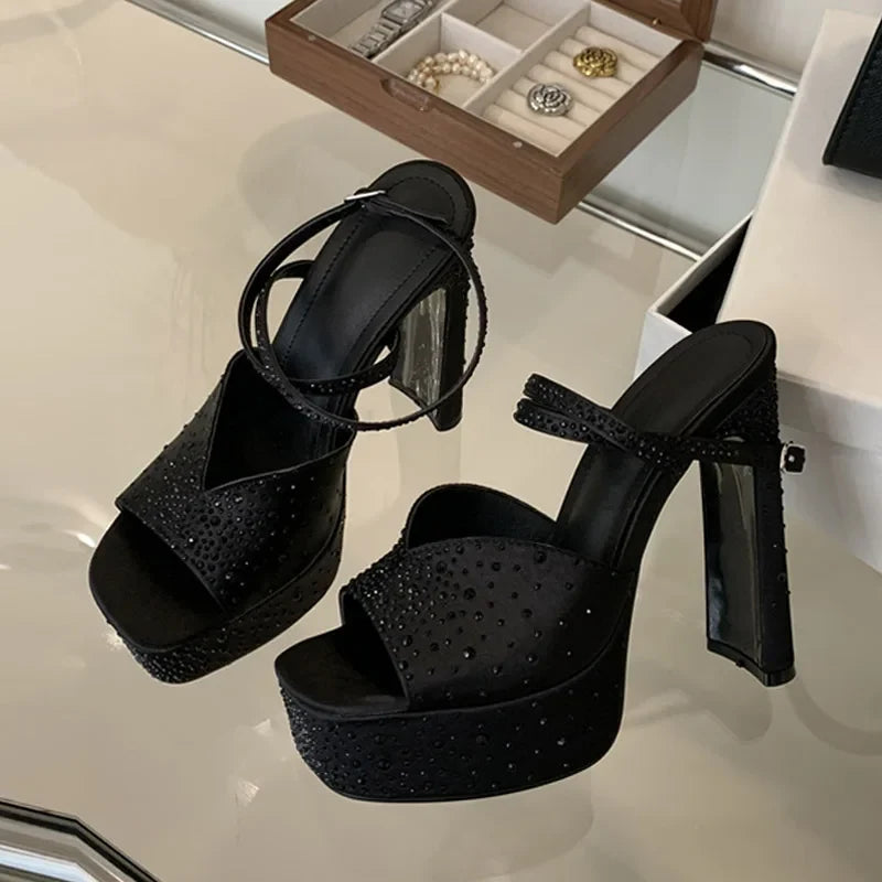 Rhinestone High Heels