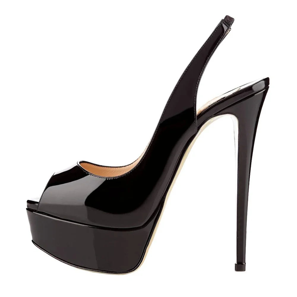 14CM Platform Super High Heels For Woman Sexy Open Toe Sandals