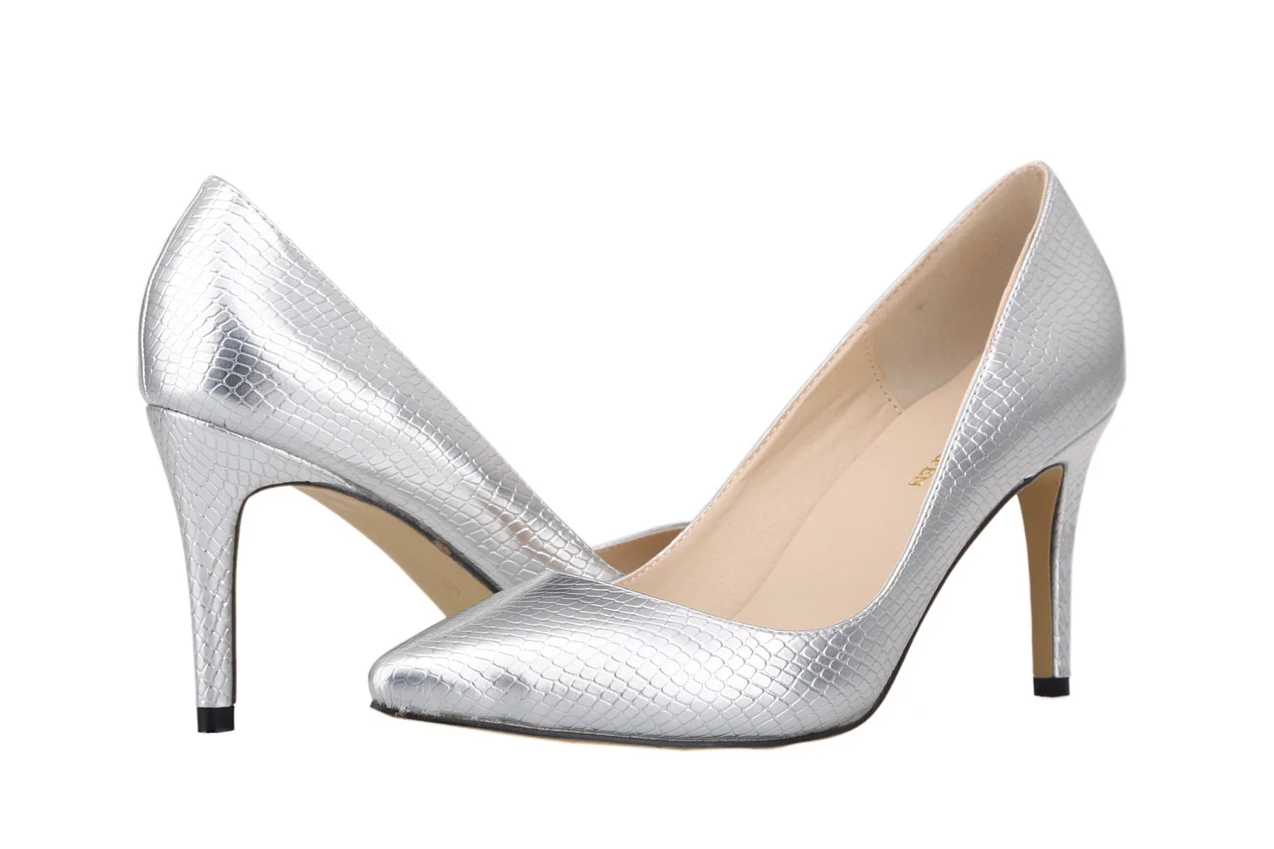 8cm Sexy Crocodile Pattern Pointed Toe High Heels