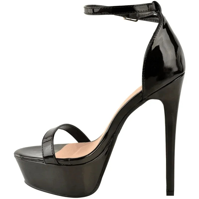 14cm Supper High Heels Ankle Strap Sandal