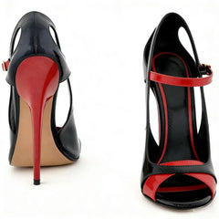 Strappy 16cm High Heels Hollow Sandals
