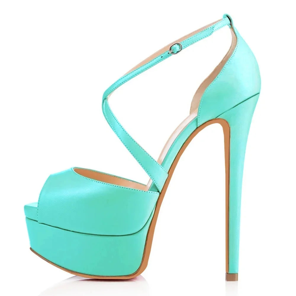 14cm Super High Heels Sandals