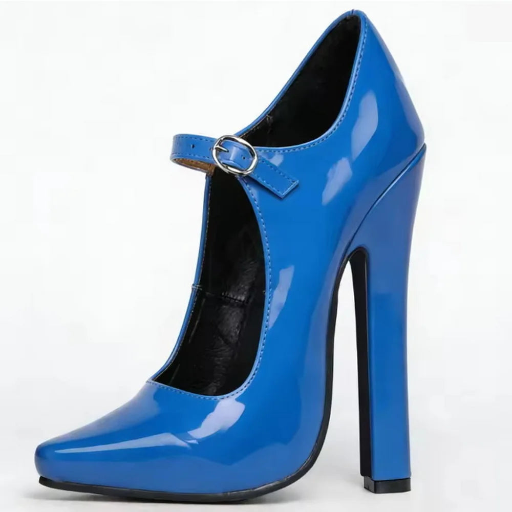 Oldhollywood Style 15CM Square High Heels