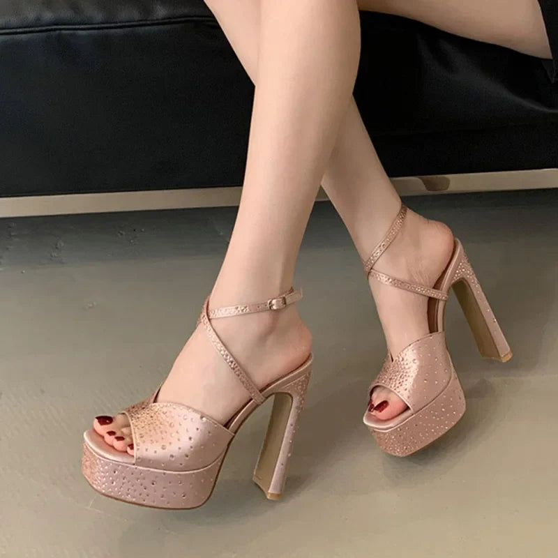 Rhinestone High Heels