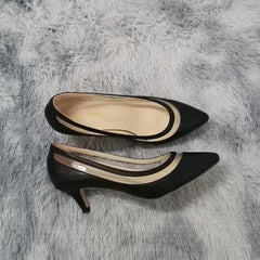 5cm Low Heel Pointed Toe Slip-on High Heels