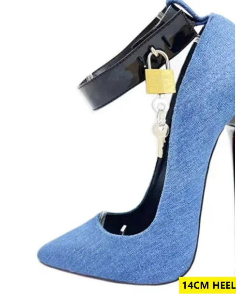 16cm Denim Cloth Bed Cosplay Shoes