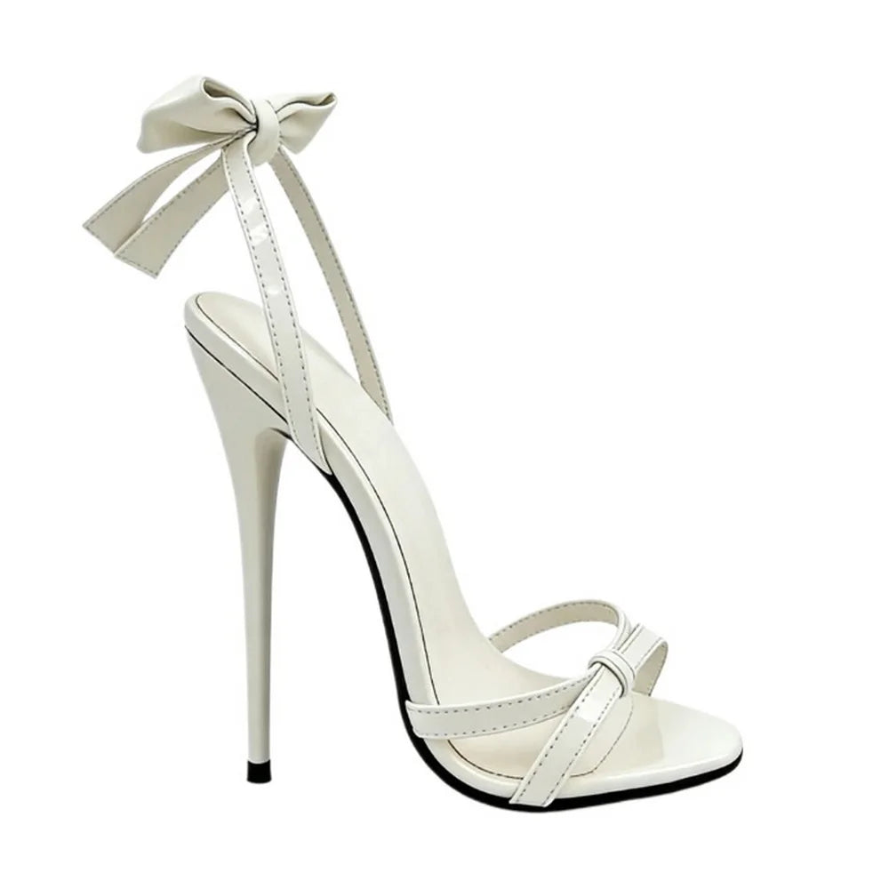 Back Bowtie 16cm High Heeled Sandals