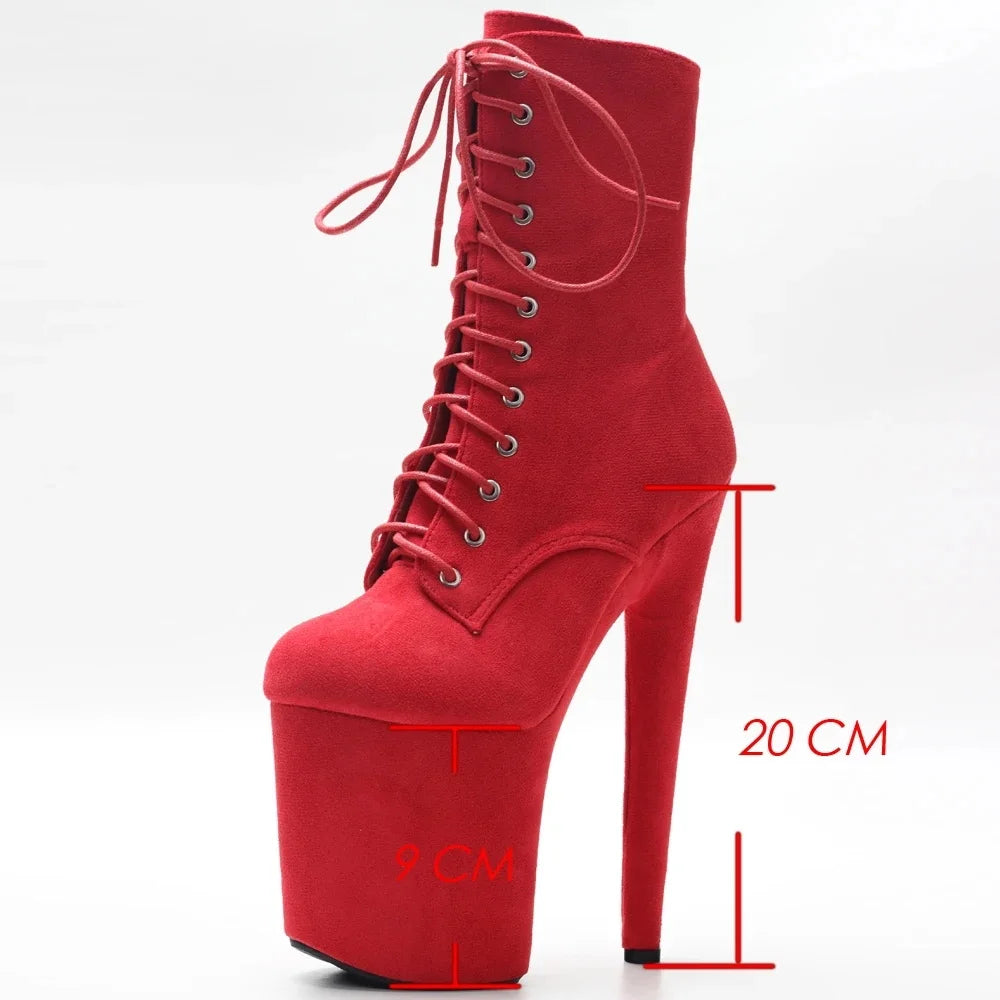 Extreme High Heels 20cm Women Ankle Boots