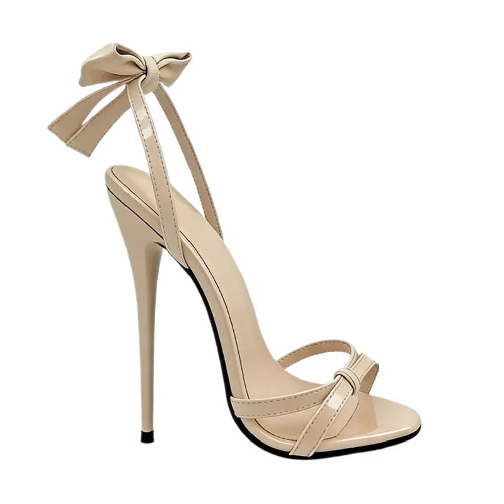 Back Bowtie 16cm High Heeled Sandals