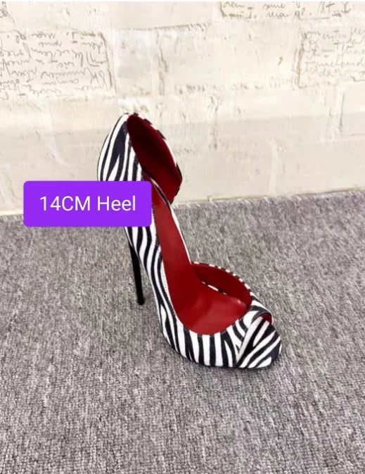 14cm/16cm Shallow Out Fetish Shoes