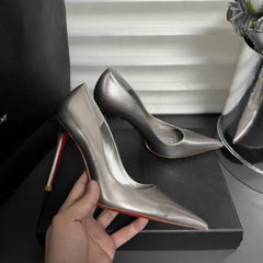 12cm slim heel exuding a high-end and non tiring style