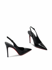 French style stunning black stone patterned high-heeled shoes