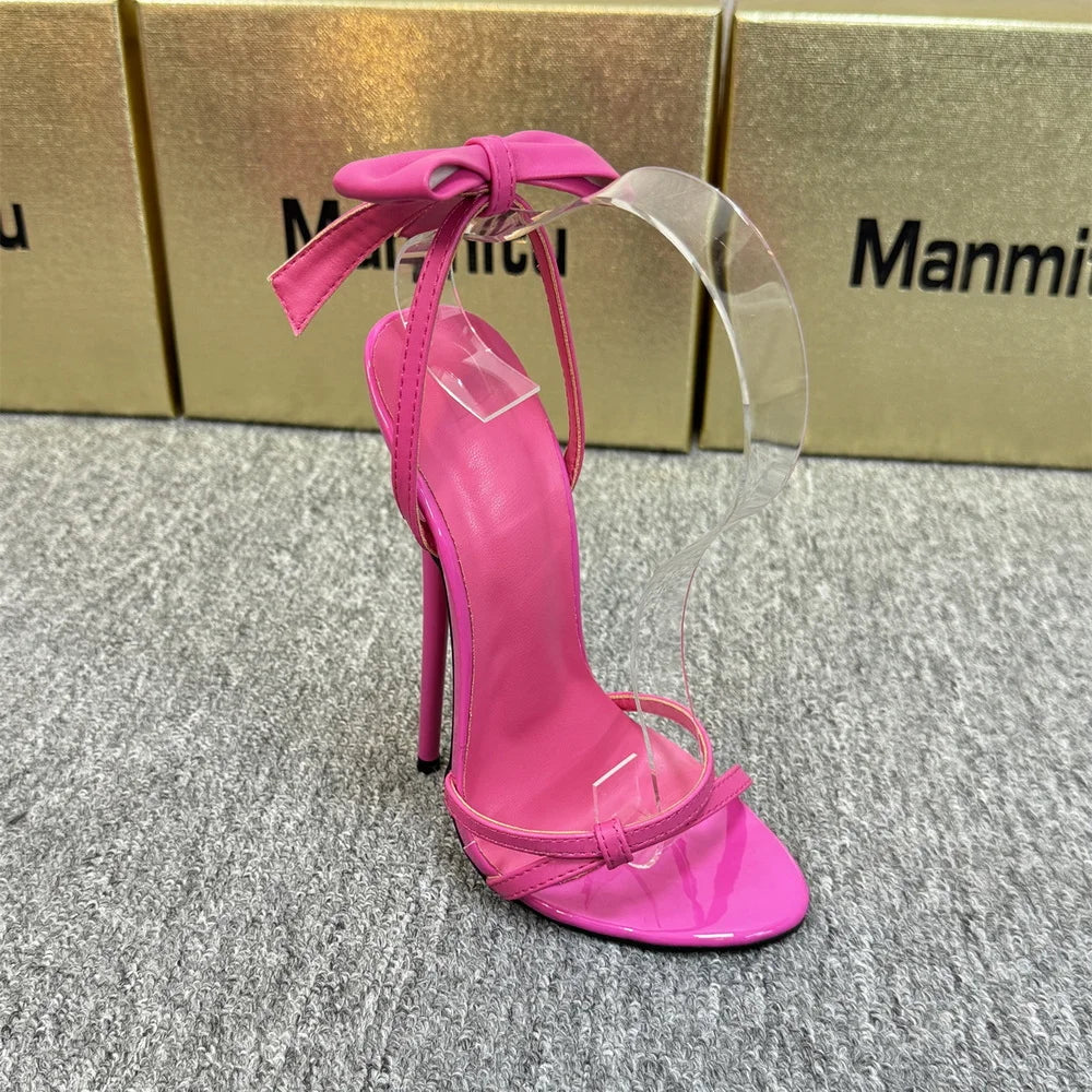 Back Bowtie 16cm High Heeled Sandals