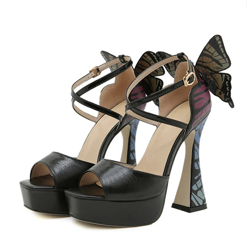 Summer 13.5CM Super High Heels Platform Sandals