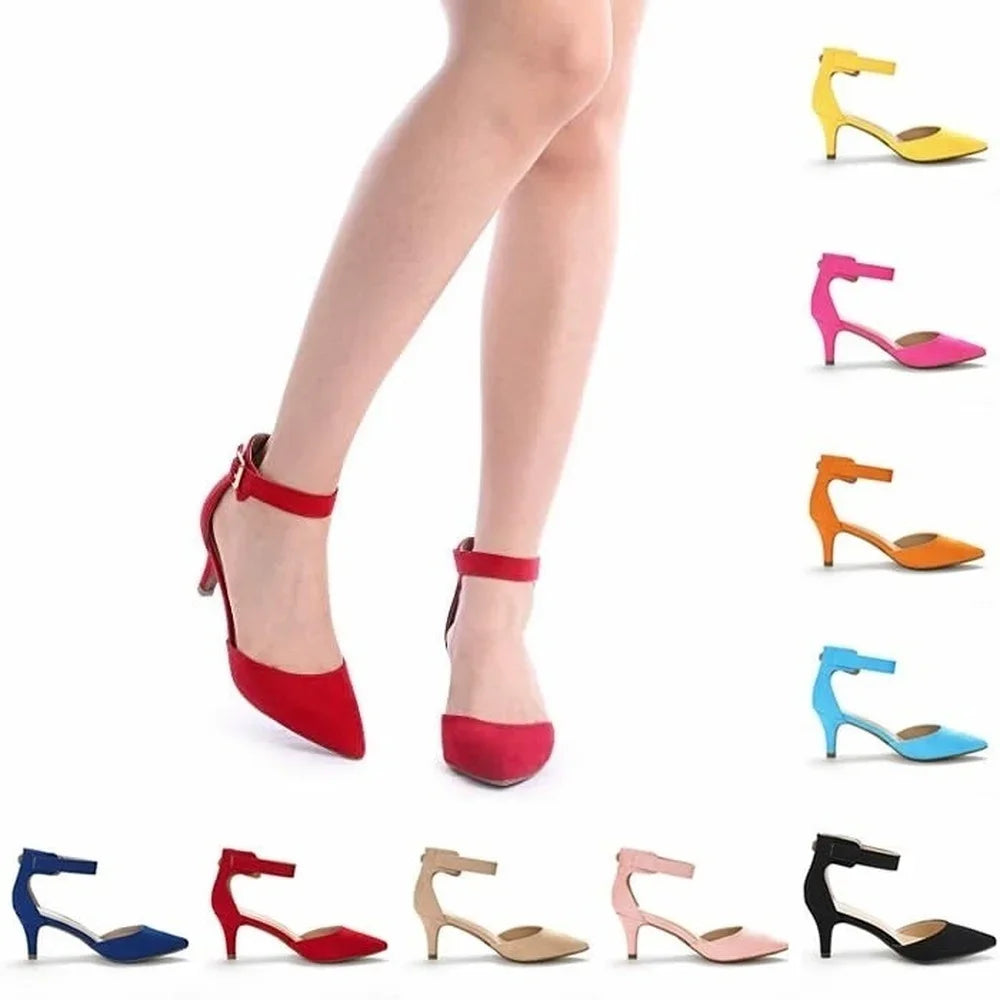 5cm Thick Heel Pumps Wedding Party Shoe