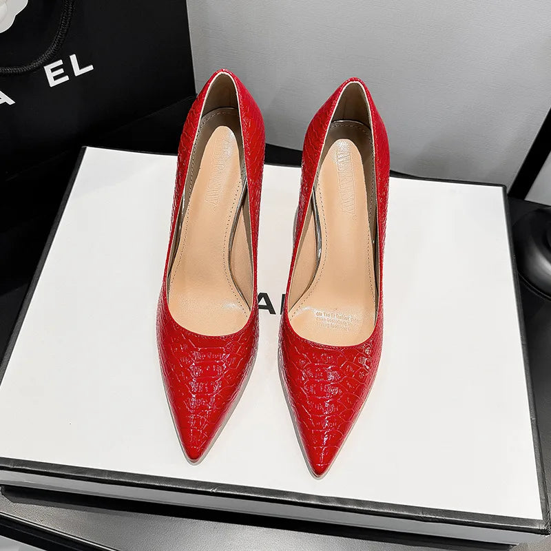 Autumn light luxury high heels